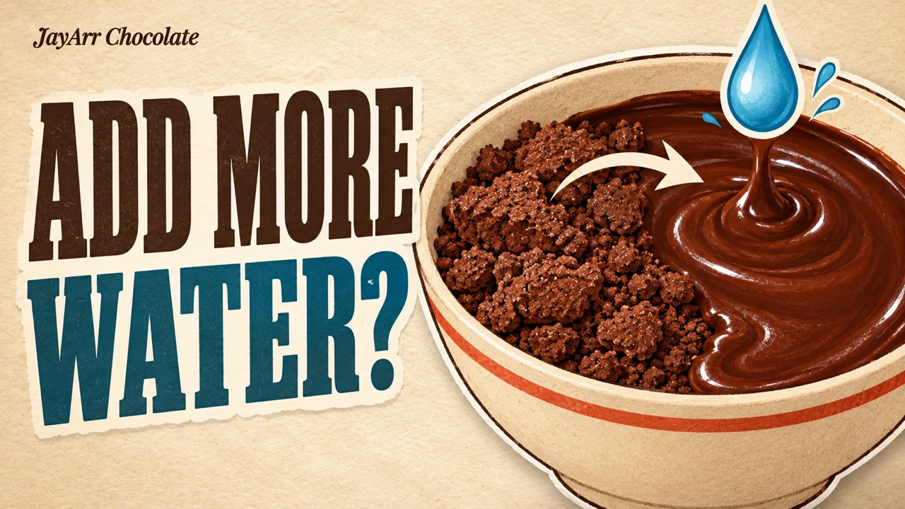 How to Fix Seized Chocolate—and Why Water Works